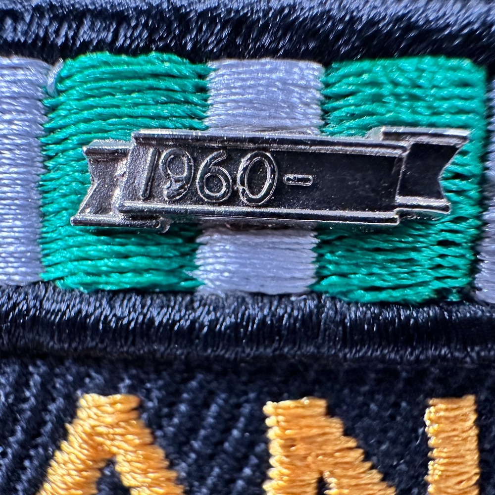 Vietnam Veteran Black Cap Hat Ribbons Metal 1960- Emblem Embroidered NEW w/ Tag - Picture 8 of 14